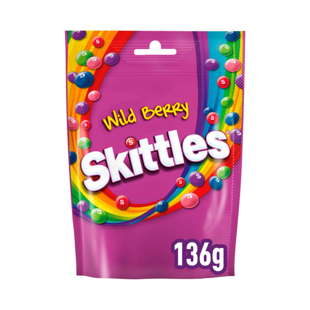 Skittles Vegan Chewy Sweets Wild Berry Fruchtgummi 136 g