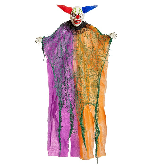 Horror Clown Dekofigur 66 cm mit gruseligem Gesichtsausdruck