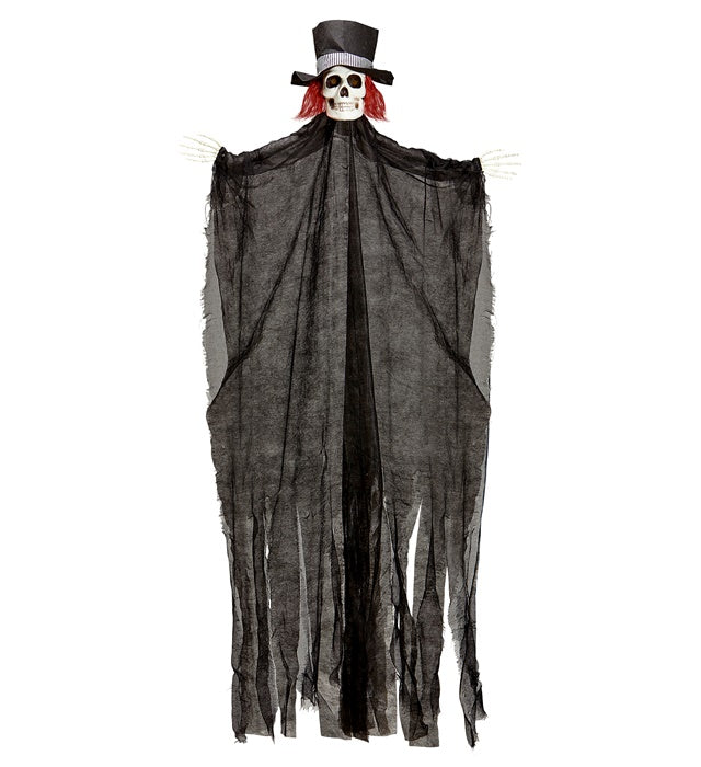 Skelettbräutigam mit leuchtendem Kopf, 170 cm Halloween-Dekoration