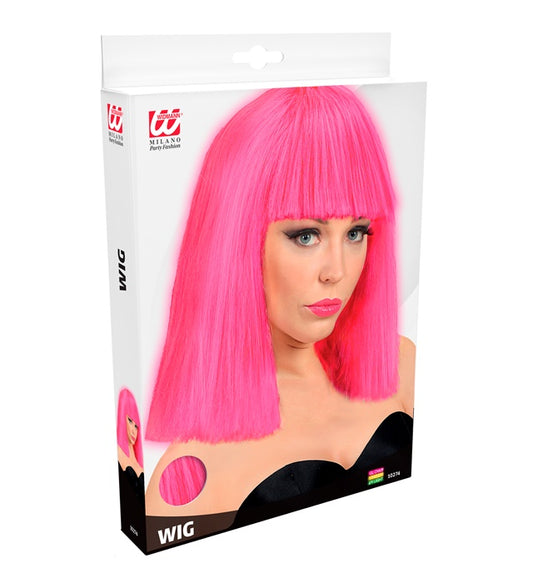 "SHOWGIRL PERÜCKE" neon Pink in Box Neon - Pink