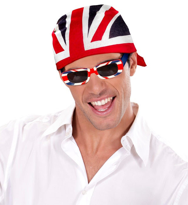 Bandana mit Grossbritannien-Flagge 55x55 cm aus Baumwolle