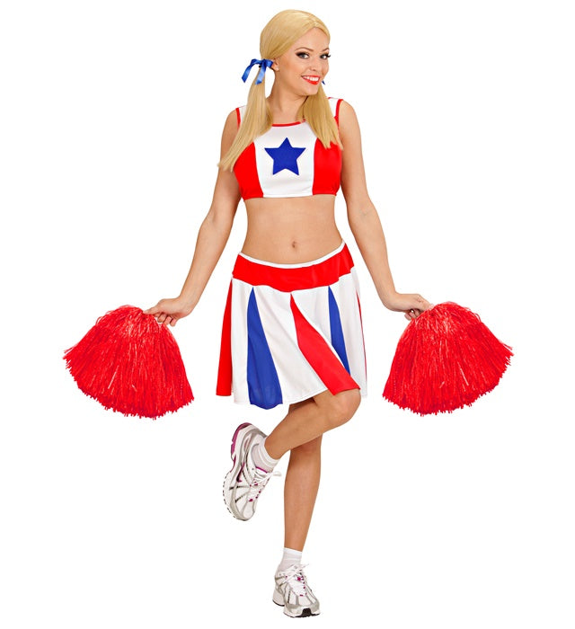 Roter einfarbiger Pom Pom als Fasnacht-Accessoire