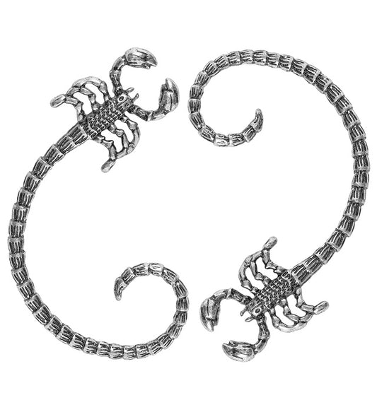Skorpion Ohrklemmen Ear Cuffs als Halloween Accessoire