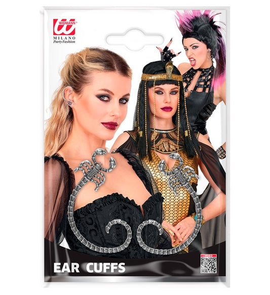 Skorpion Ohrklemmen Ear Cuffs als Halloween Accessoire