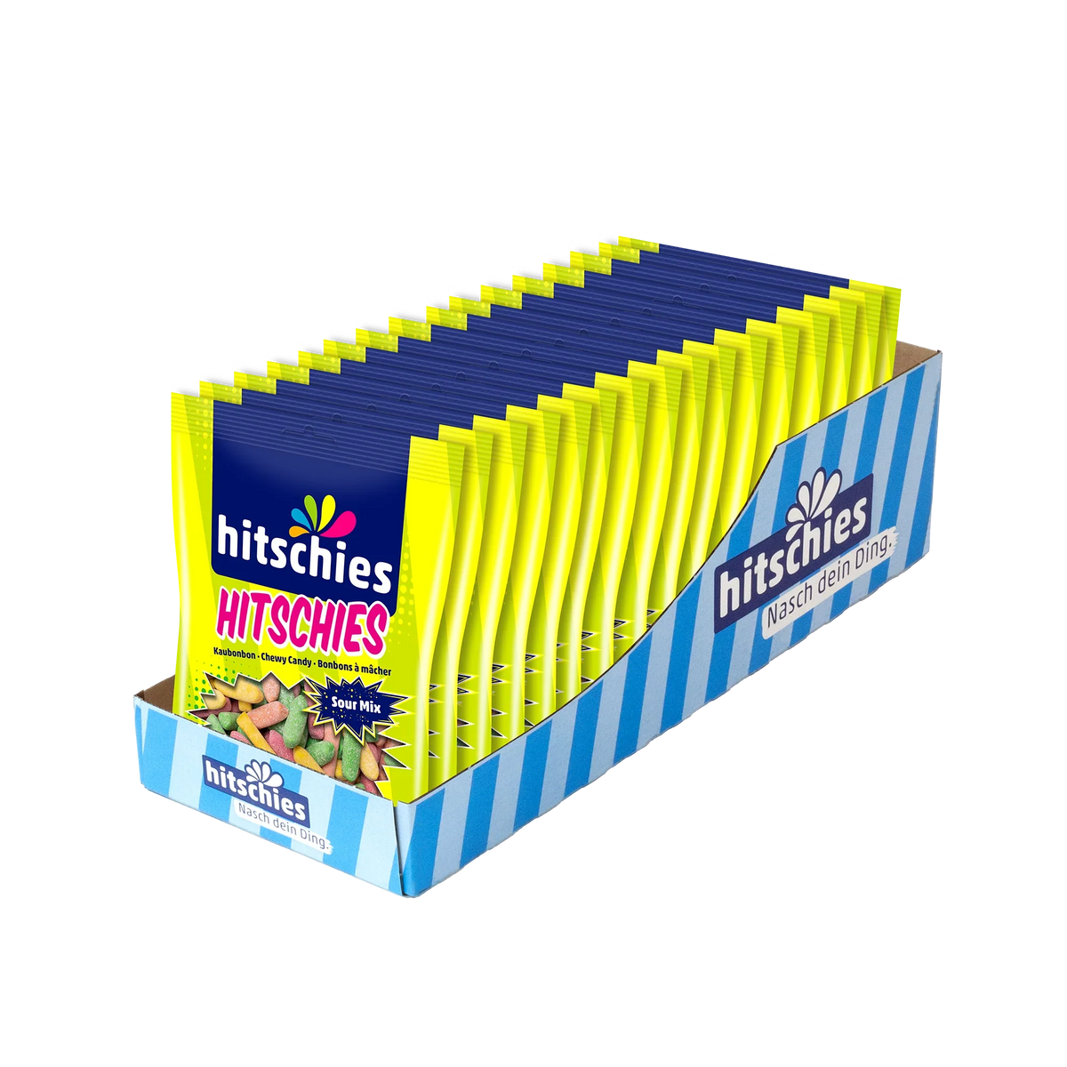 Hitschies Sour Mix 140 g Dragierte Kaubonbons mit saurem Fruchtgeschmack
