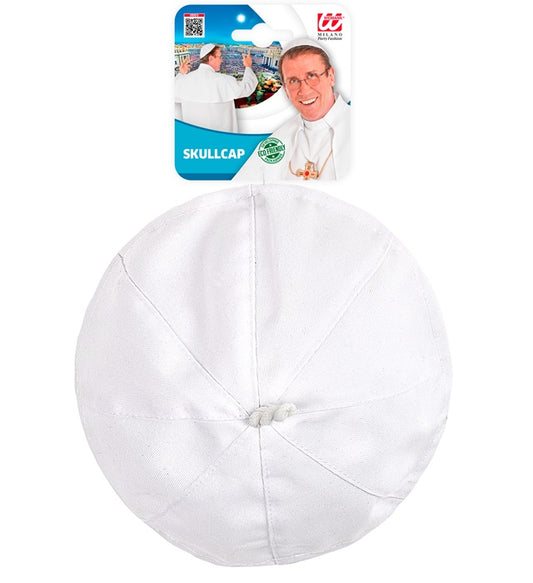 Papstmütze als Fasnachts- und Karnevalsaccessoire in Weiss und Gold