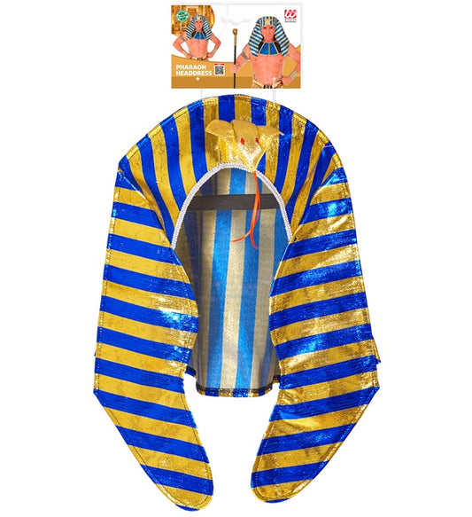 Pharao Hut mit goldfarbenen Details für Fasnachts- und Karnevalskostüme