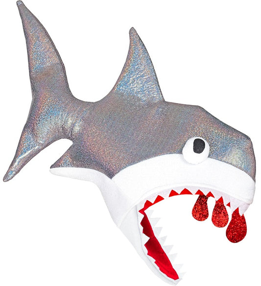 Haifisch-Hut als Kostümzubehör für Fasnacht und Karneval