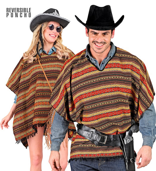 Wendbarer Poncho 100x75 cm als vielseitiges Kostümzubehör für Fasnacht