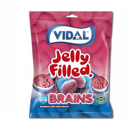 Vidal Filled Brains Fruchtgummi Gehirn 90g Beutel – Produktansicht