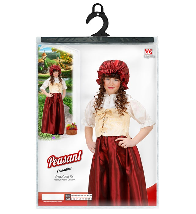 Bäuerinnen-Kostüm bestehend aus Bluse, Korsett und Rock für Fasnacht und Karneval