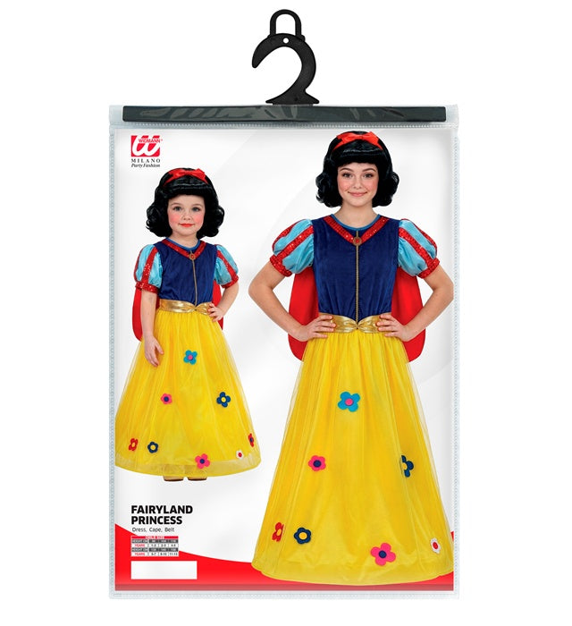 Märchenprinzessin Kostüm bestehend aus Kleid, Umhang und Gürtel