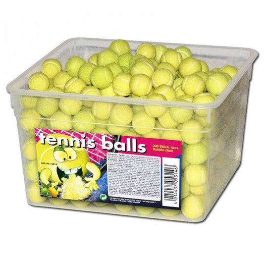 tri d'Aix Tennis balls Bubble Gum 300 Stück Kaugummi Tennis Ball Form – Produktansicht