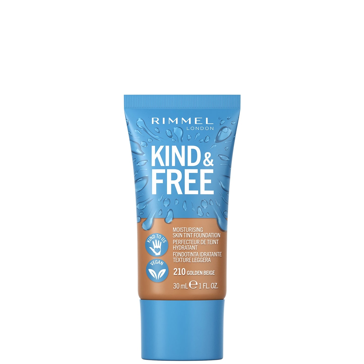 RIMMEL LONDON Rimmel London Kind Y Free Skin Tint Foundation 201 Classic Beige leichte Tönung Haarfarbe