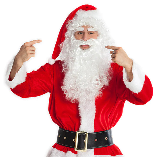 Boland Weihnachtsmann Set Deluxe mit Perücke Augenbrauen und Bart – Produktansicht