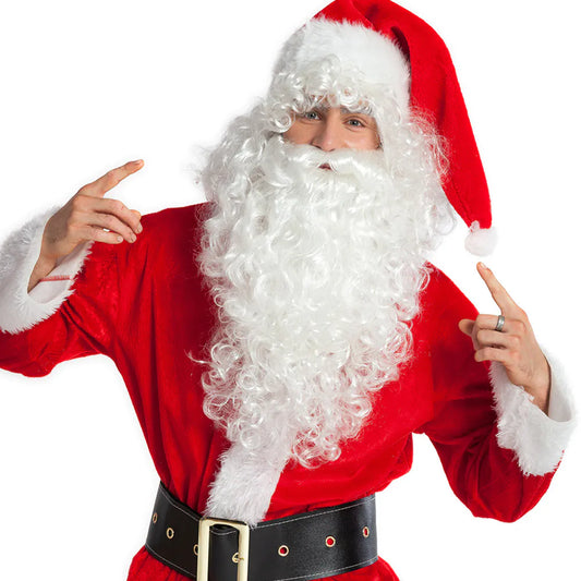 Perücke Weihnachtsmann mit Bart