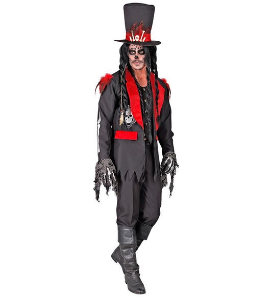 Día de los Muertos Kostüm mit bunter Jacke, Weste und traditionellem Hut