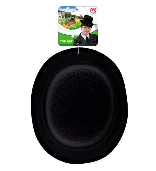 "ZYLINDER SCHWARZ AUS FILZ" 11 cm - Kindergröße Schwarz
