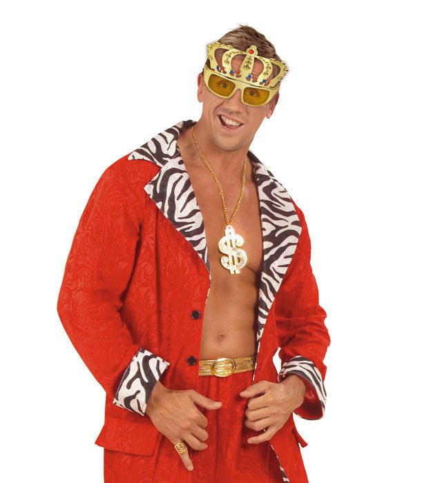 Brille im Design von König und Königin für Fasnacht und Karneval