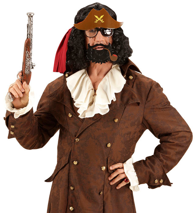 Brille mit Piratenbart als Fasnacht-Accessoire