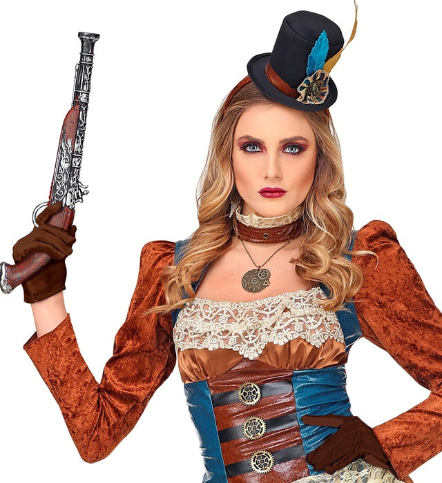 Braune Handschuhe im Tier-Look für Fasnacht und Karneval