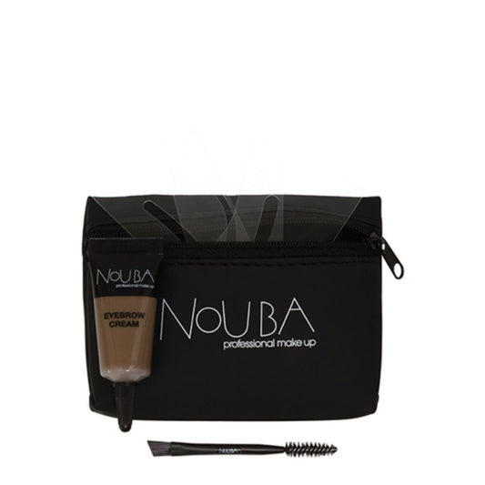 Nouba Schminkset 15 Set Nouba: Nouba, Eyebrow Brush + Nouba, Eyebrow Gel, 7 ml + Textile Makeup Bag, Black Regular