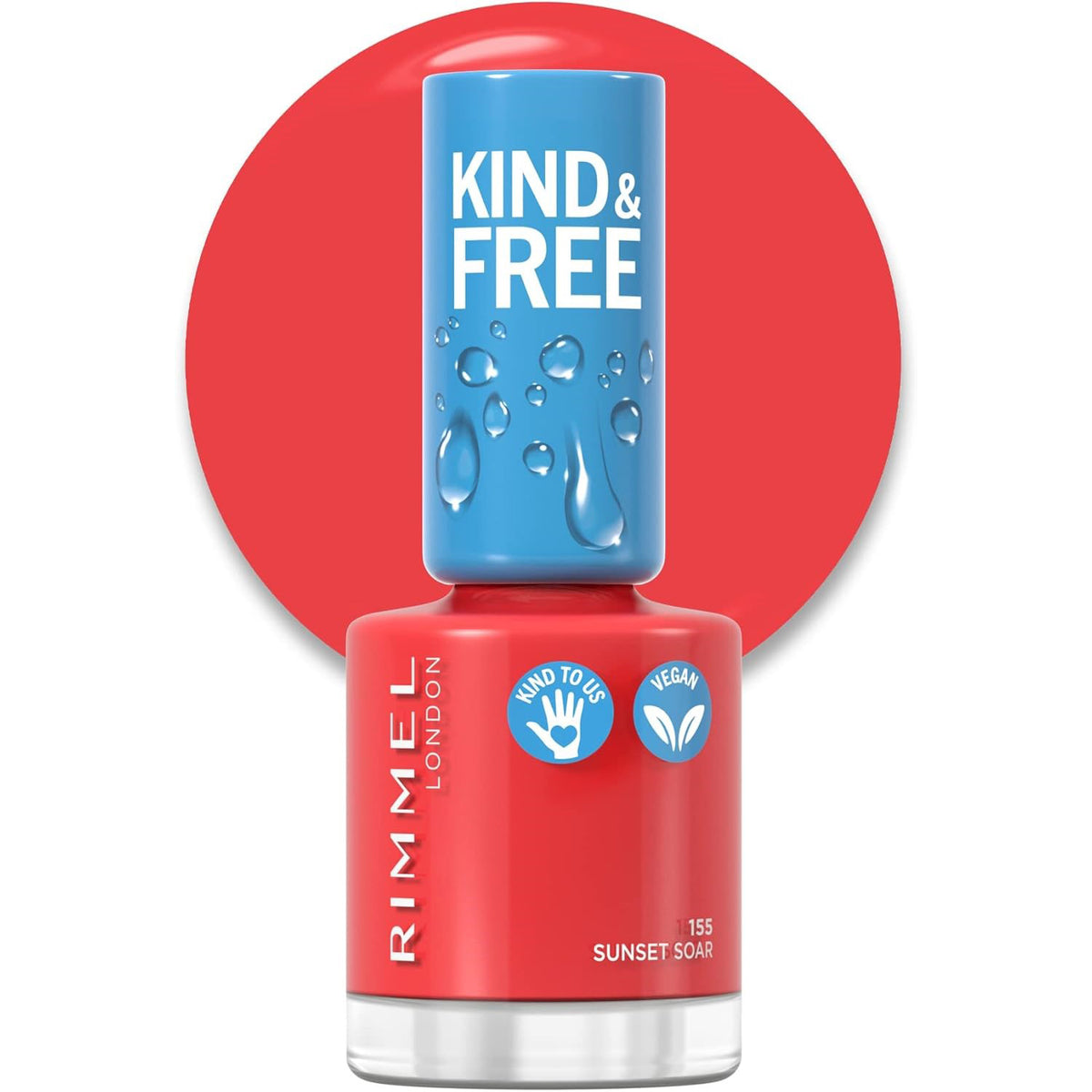 Rimmel London Kind y Free Nail Polish 155-Sunset Soar