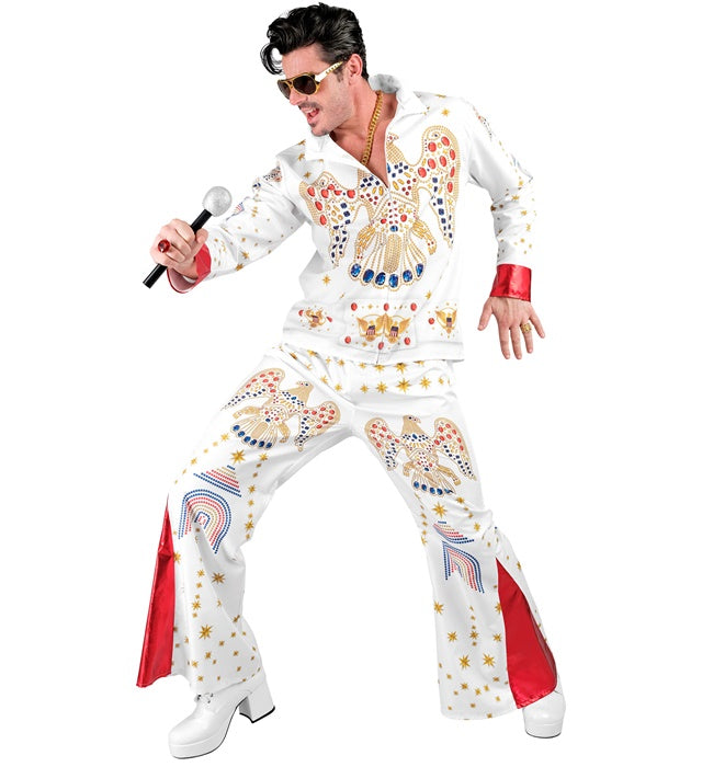 King of Rock'n'Roll Kostüm Oberteil und Hose im Rock'n'Roll Stil