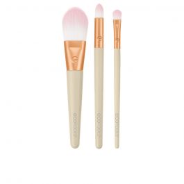 EcoTools Ready Glow Make-up-Pinsel-Set mit 3 Pinseln
