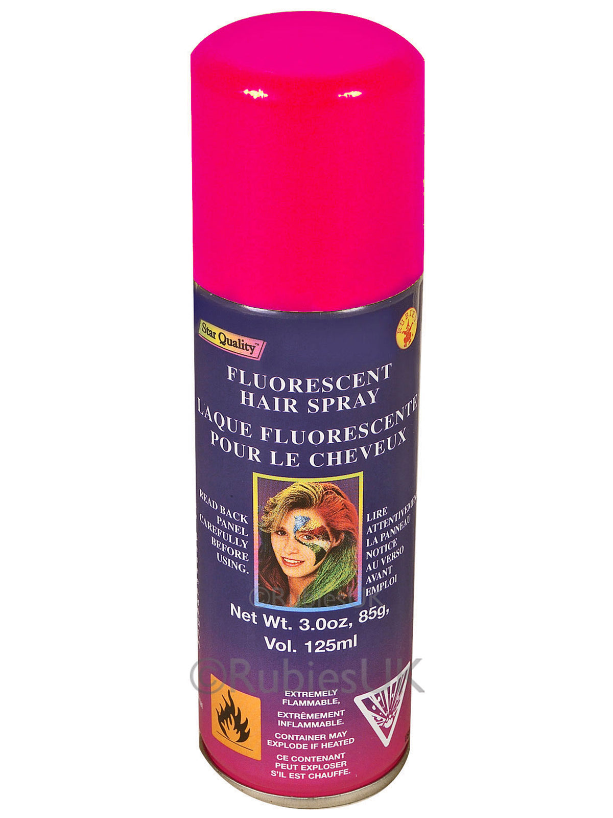 Rubies Red Fluorescent Hairspray Kostümzubehör
