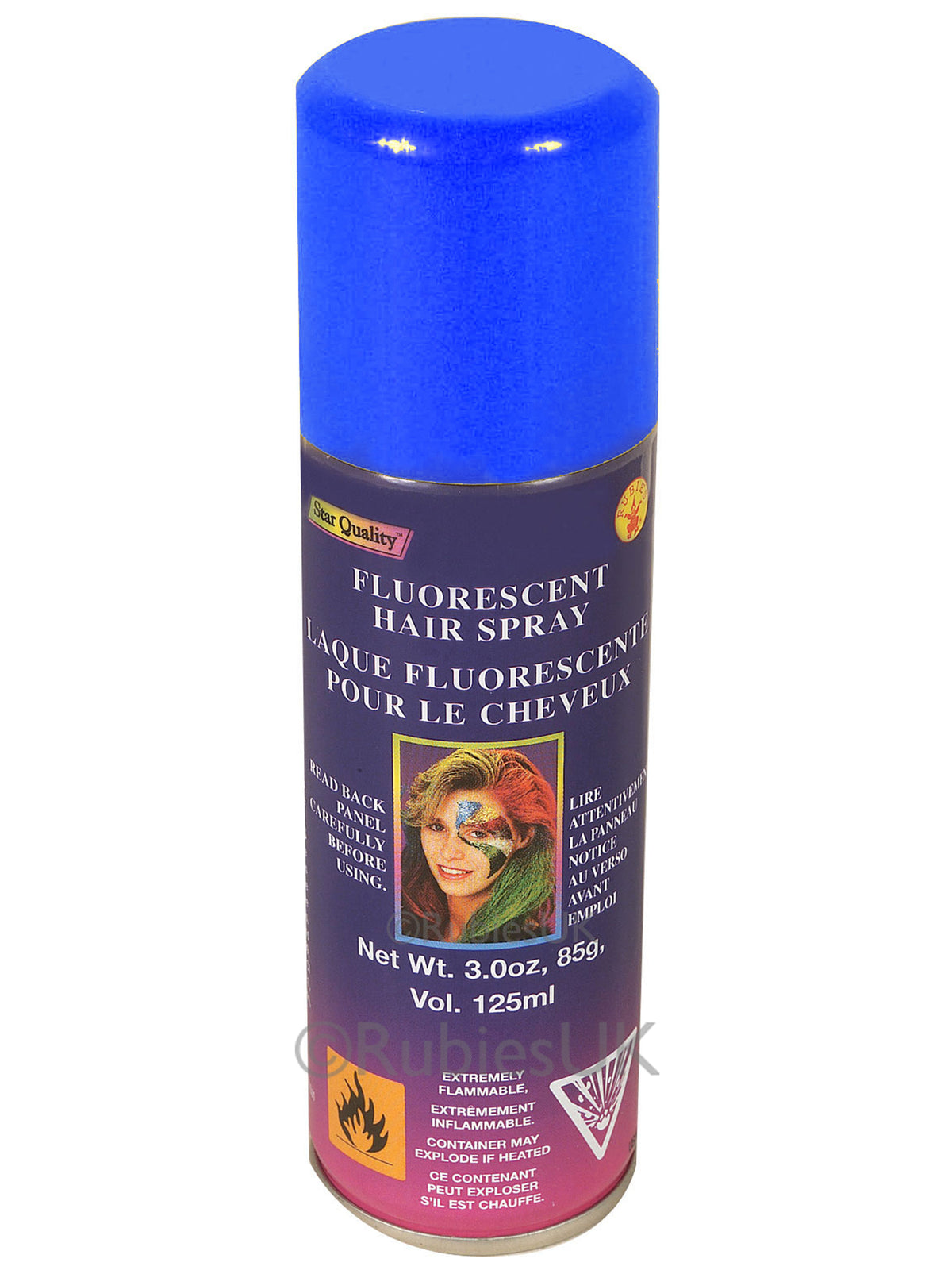 Rubies Blue Fluorescent Hairspray Kostümzubehör