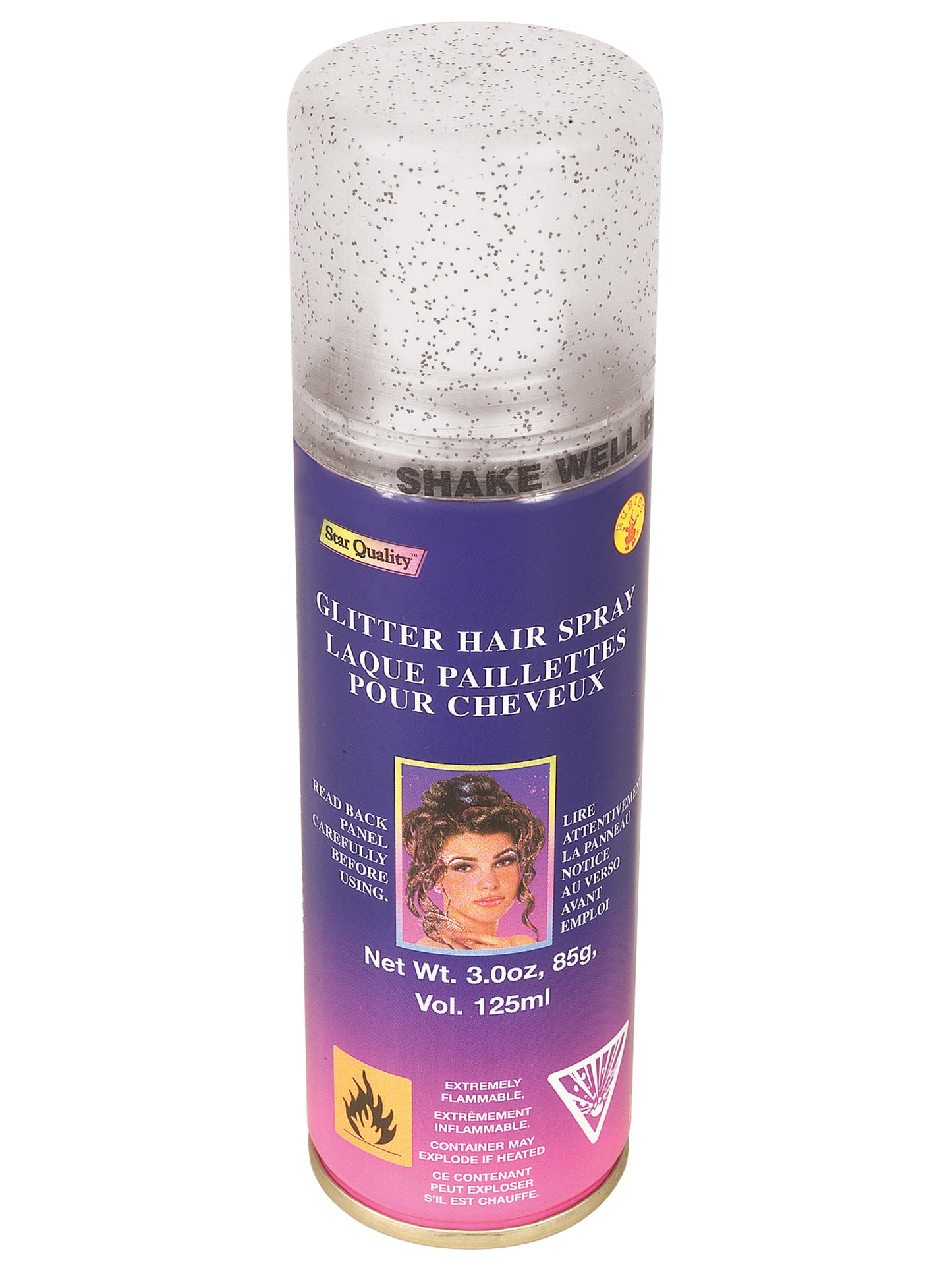 Rubies Silver Glitter Hairspray Kostümzubehör