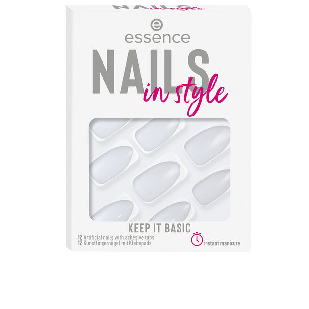 ESSENCE COSMETICS Essence Nails In Style 15 Keep It Basic künstliche Nägel, 12 Stück
