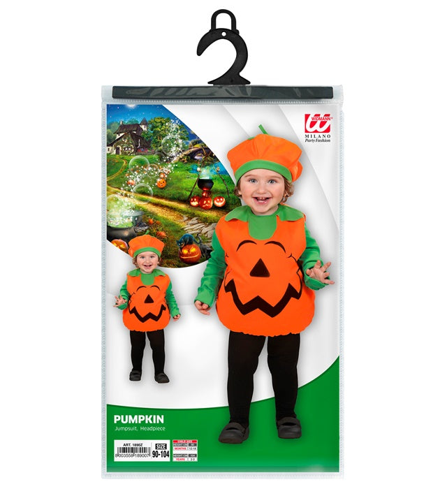 Puffy Pumpkin Kopfbedeckung in Kürbisform für Fasnacht und Halloween