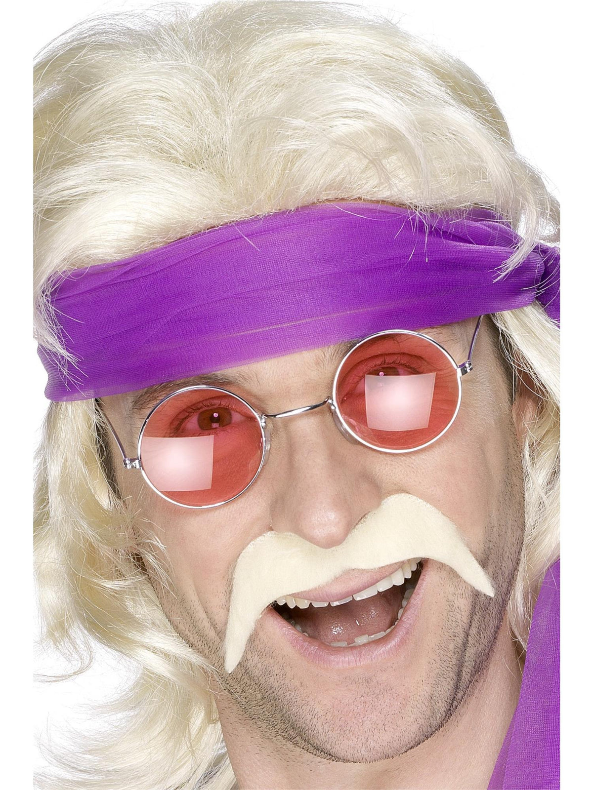Smiffys FACIALHAIR Seventies Tash, Blonde CD für Herren