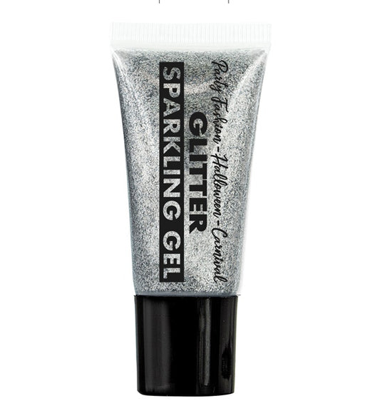 "SCHIMMER-GEL IN SPENDERTUBE - SILBER" - 25 ml Silber
