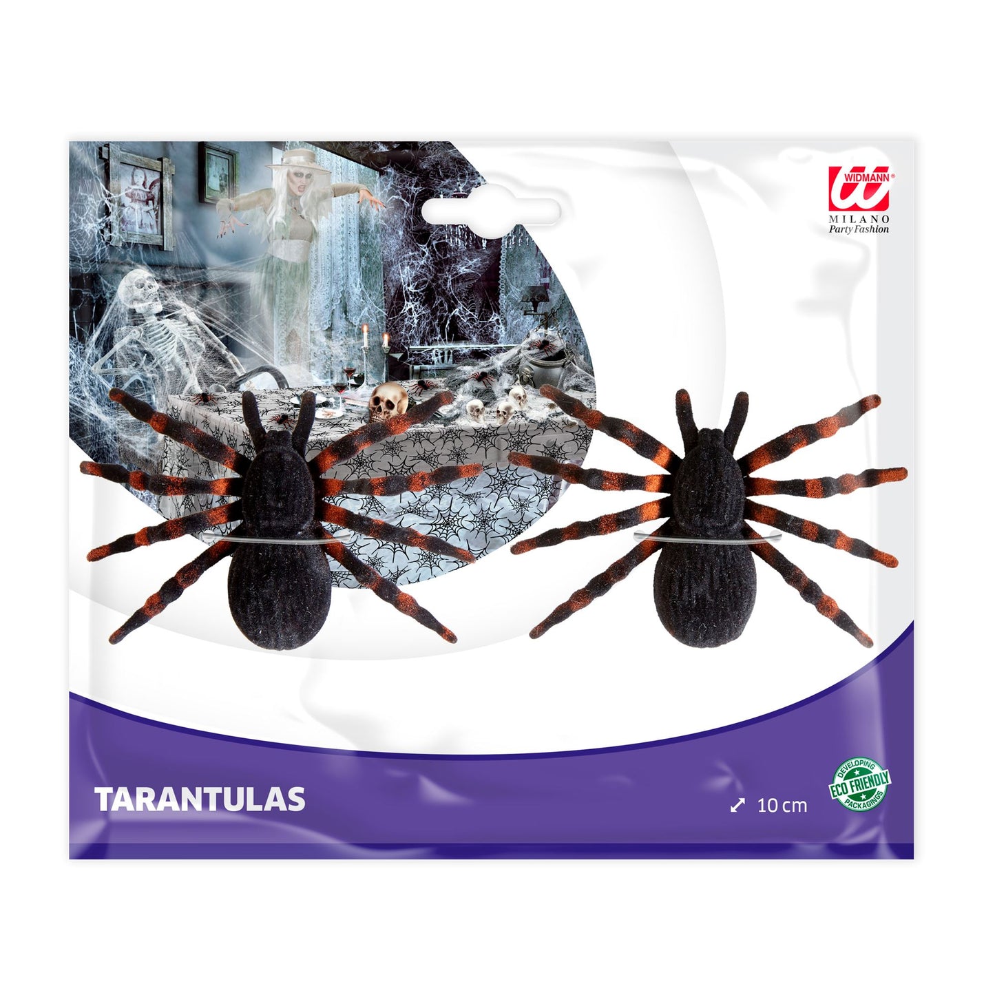"2 BEFLOCKTE TARANTELN" 10 cm – Ansicht 3