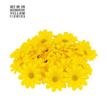 "20 GELBE DEKO BLUMEN" – Vorderansicht