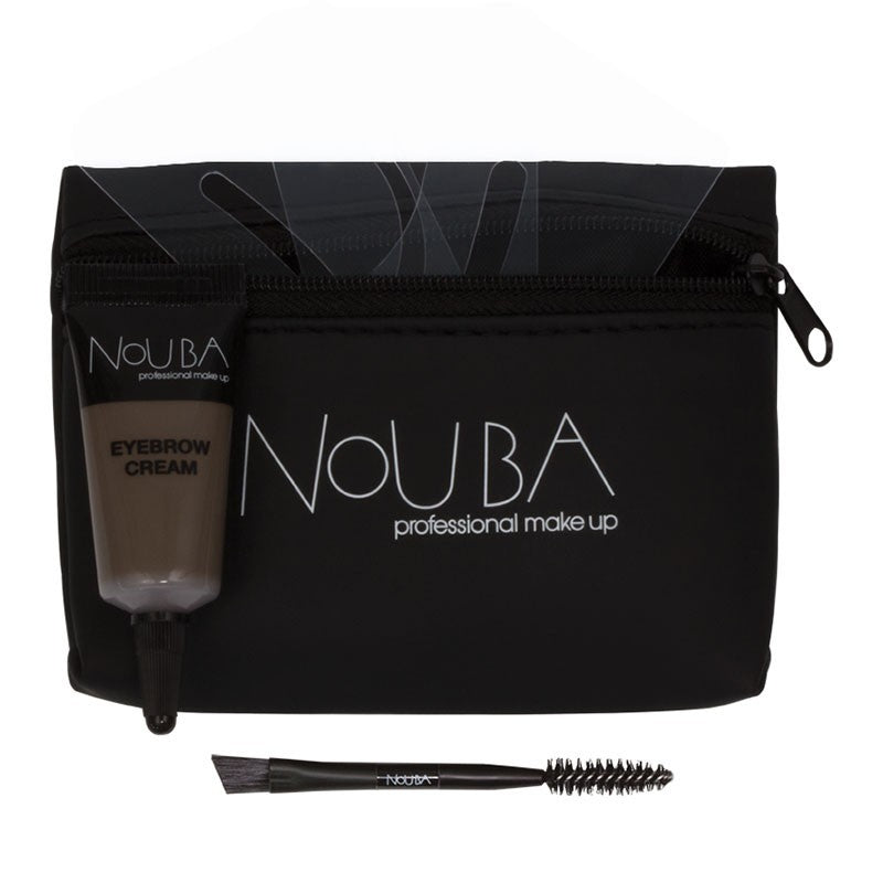 Nouba Schminkset 20 Set Nouba: Nouba, Eyebrow Brush + Nouba, Eyebrow Gel, 7 ml + Textile Makeup Bag, Black Regular