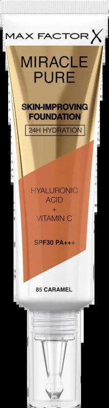 MAX FACTOR Max Factor Miracle Pure Foundation SPF30 85 Caramel Foundation Make-up