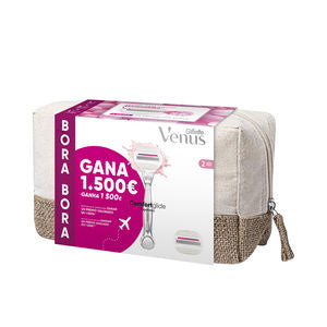 GILLETTE Gillette Venus Sugarberry Rasierapparat Bora Bora mit 2 Ersatzklingen im Necessaire Kosmetik