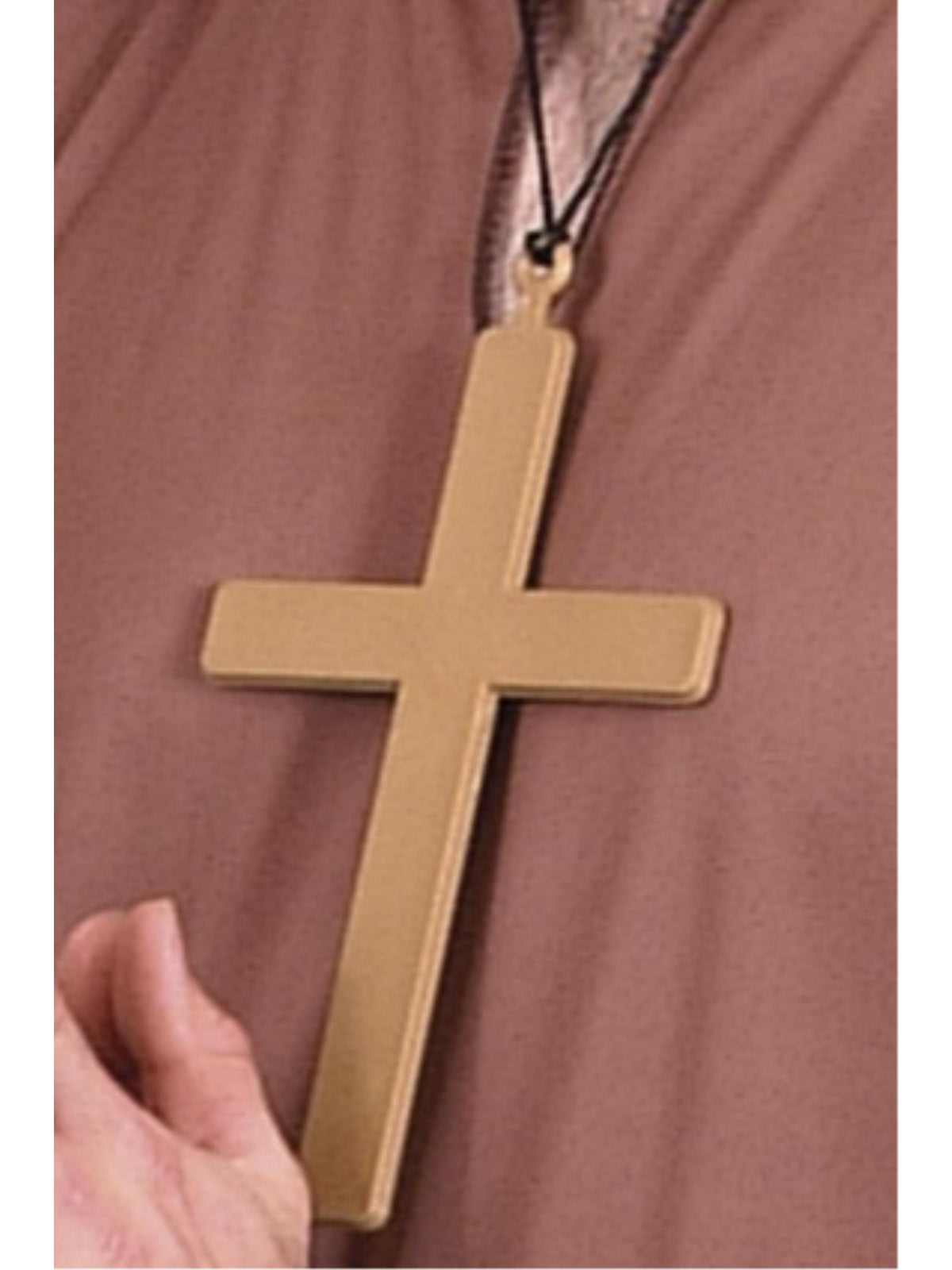 Smiffys PVC Monks Cross, Gold AC für Herren