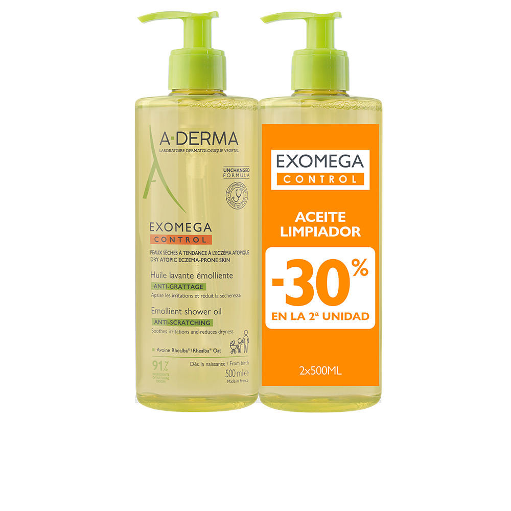 EXOMEGA CONTROL emollient shower oil pack 2 x 500 ml
