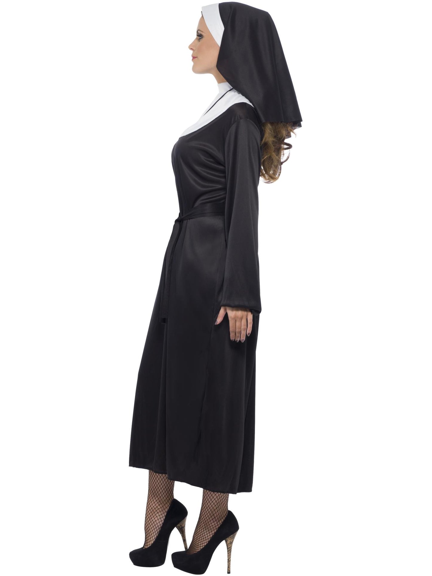 Smiffys Nun Costume, Black CS für Damen