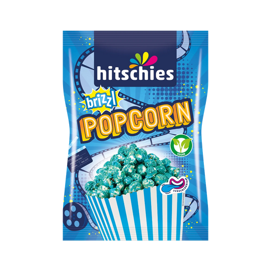 Hitschies brizzl Popcorn Blau 125g – Produktbild – Produktansicht