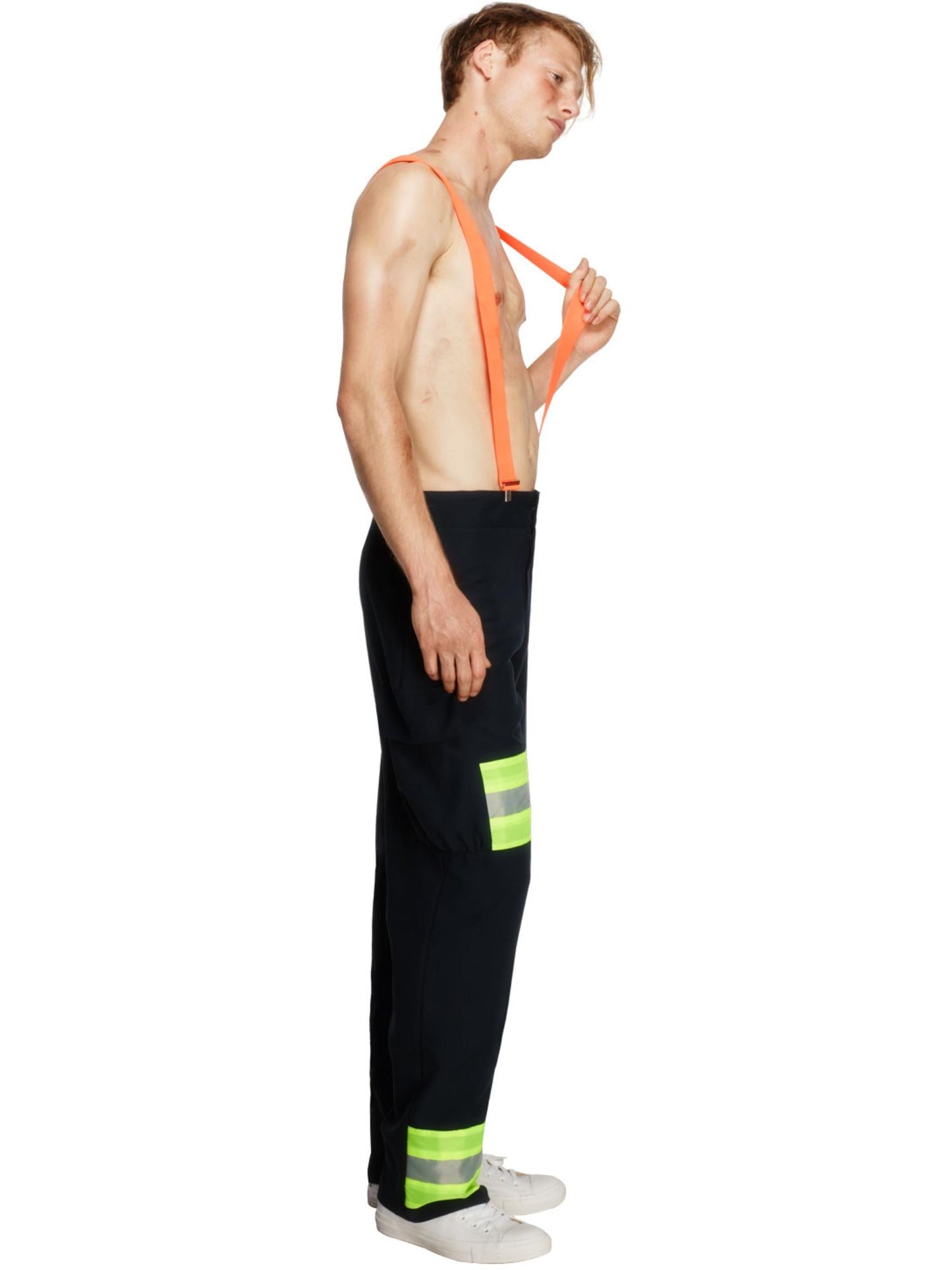 Smiffys FIREMENWOM Fever Male Firefighter Costume, Blue CS für Herren