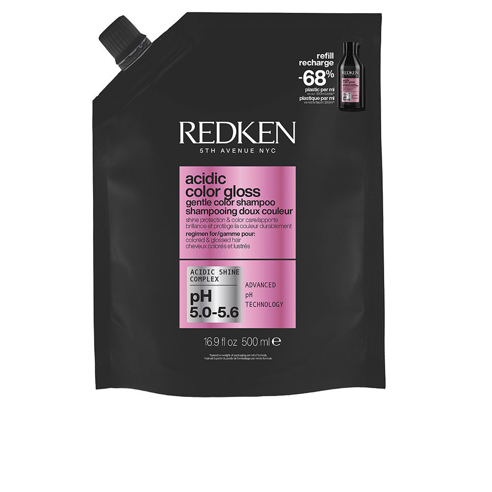 ACIDIC COLOR GLOSS sulfate-free shampoo boosts the shine of your color refill 500 ml