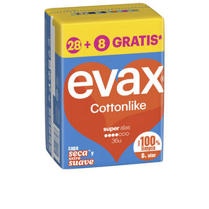 EVAX EVAX Cottonlike Super Compresas mit Flügeln 36 Stück Kosmetik
