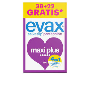 EVAX EVAX Salva-Slip Maxiplus 60 Stück Damenhygiene Einlagen Kosmetik