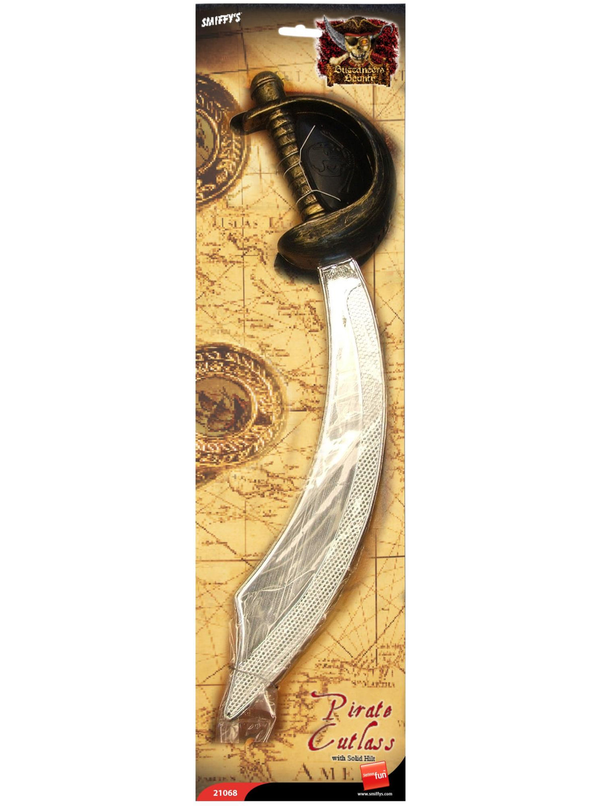 Smiffys Eyepatch and Pirate Sword, Silver AC für Unisex